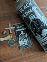 Load image into Gallery viewer, Black Herman Fixed Candles + Fixed Prayer Cards
