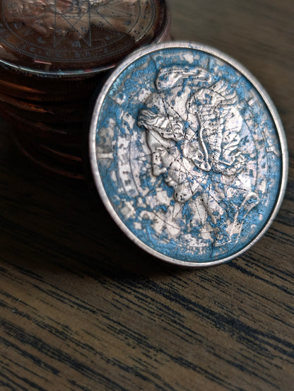 Copper Mercury Dime | Etched Mercury in Virgo Talismans