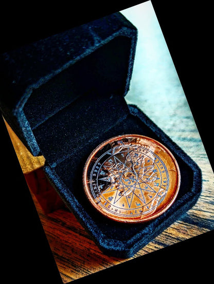 Copper Mercury Dime | Etched Mercury in Virgo Talismans