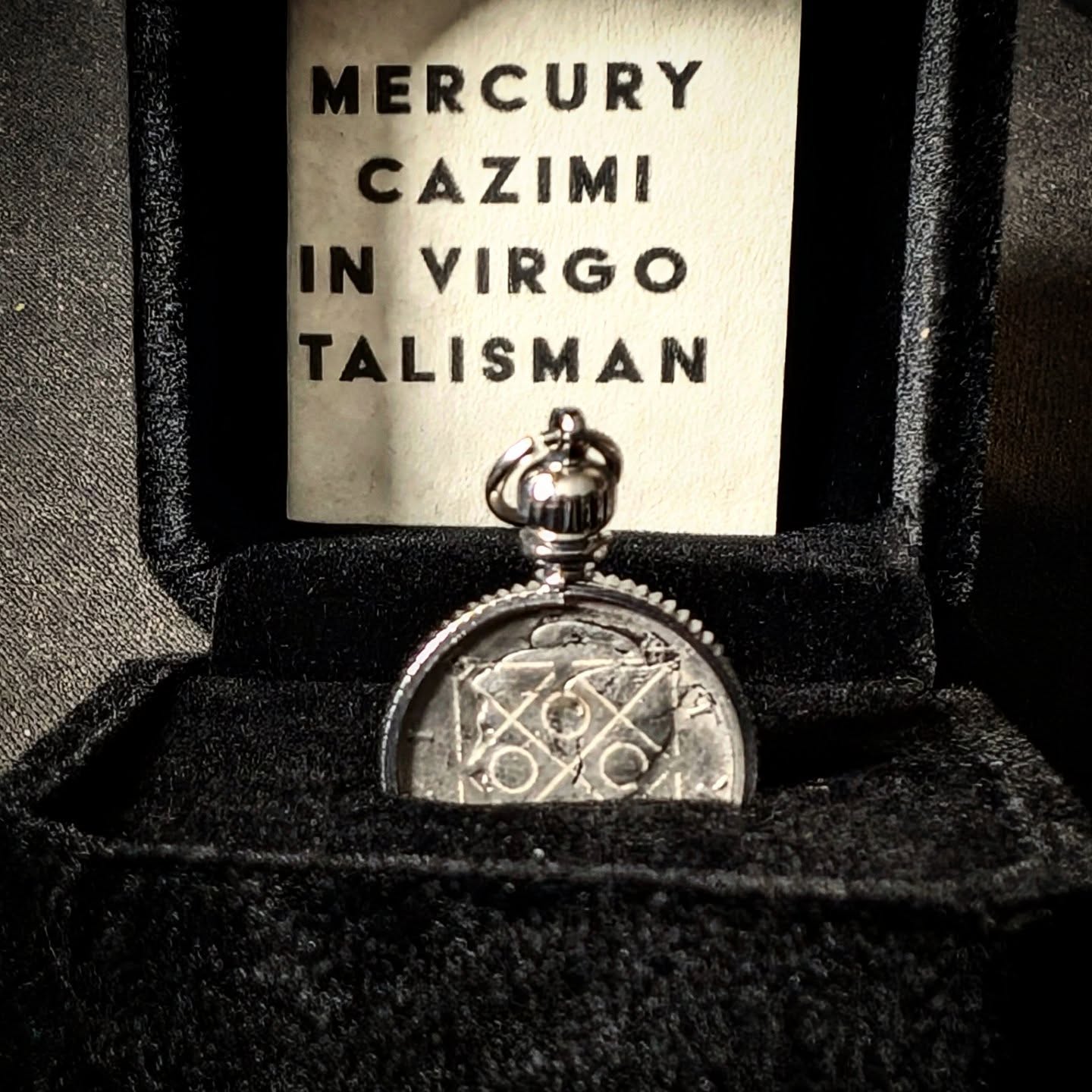 Mercury Cazimi in Virgo Talisman