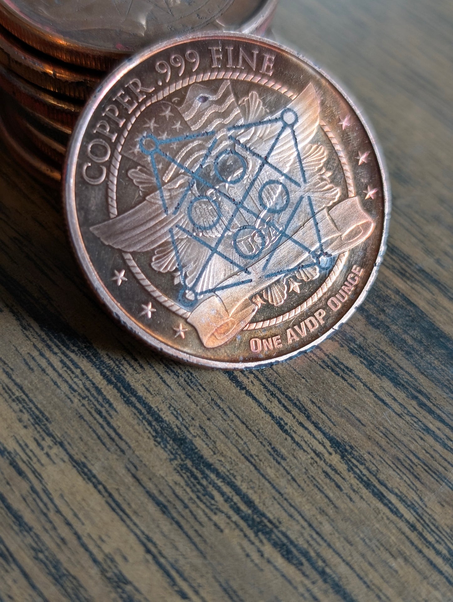 Copper Mercury Dime | Etched Mercury in Virgo Talismans