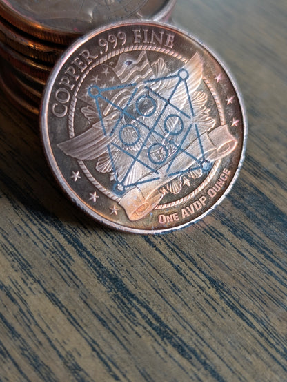 Copper Mercury Dime | Etched Mercury in Virgo Talismans