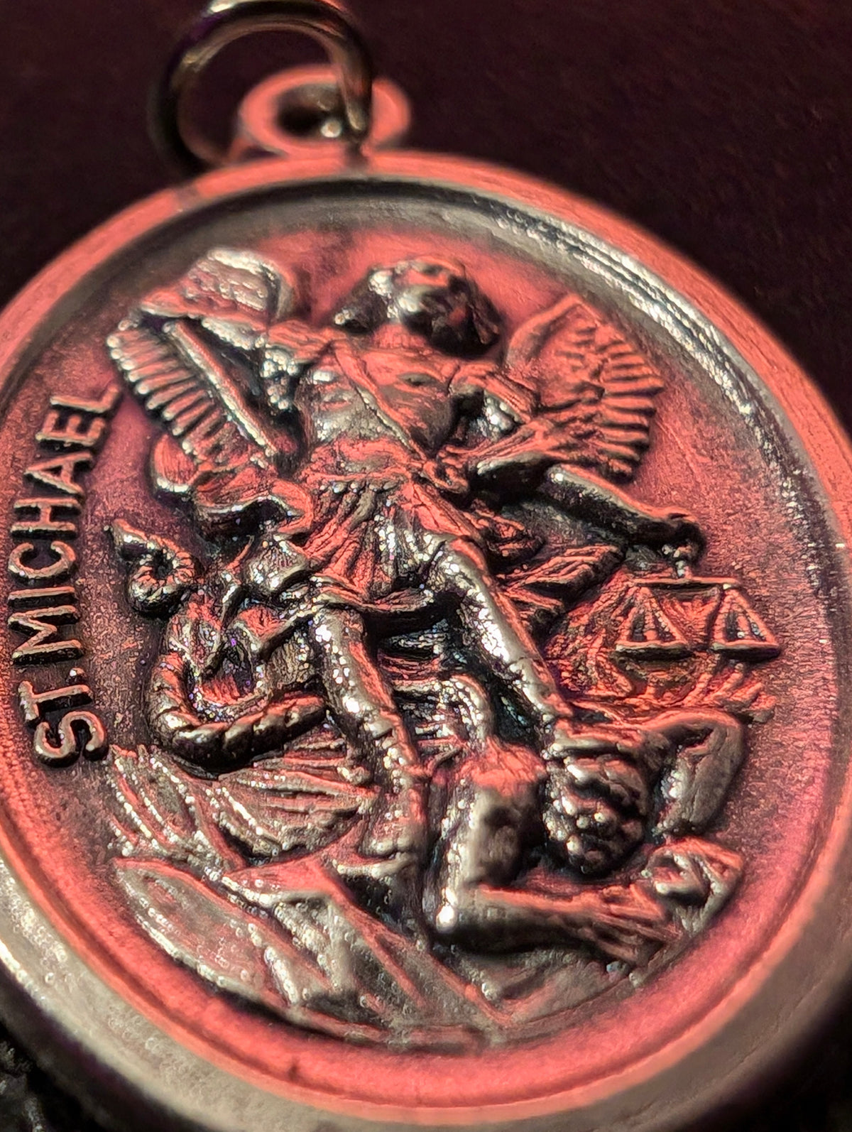 Blessed and dressed Archangel Michael medal alternate style