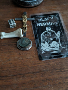 Black Herman Fixed Candles + Fixed Prayer Cards