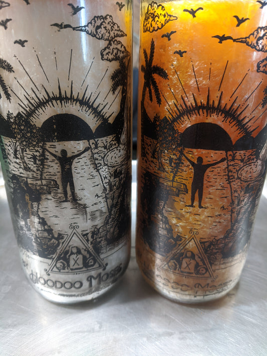 Road Opener Fixed Candle in pale and red palm-oil wax